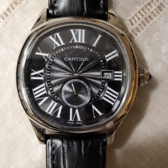 Cartier Negro Numeros Romanos