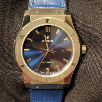 Hublot Cuero Azul